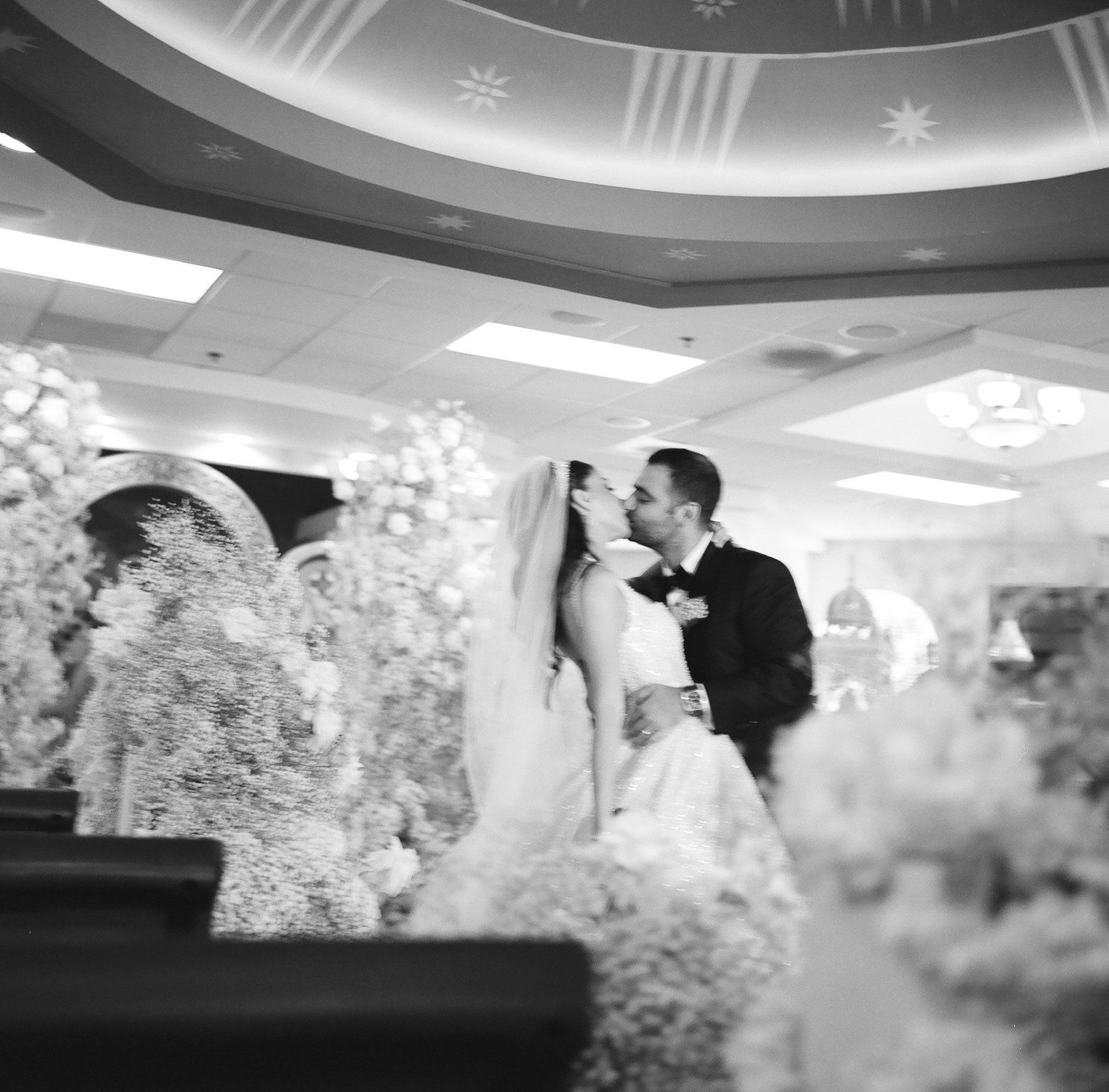 Simon + Stephanie wedding in Los Angeles, August 2025 photographed on medium format film by Samir Faza